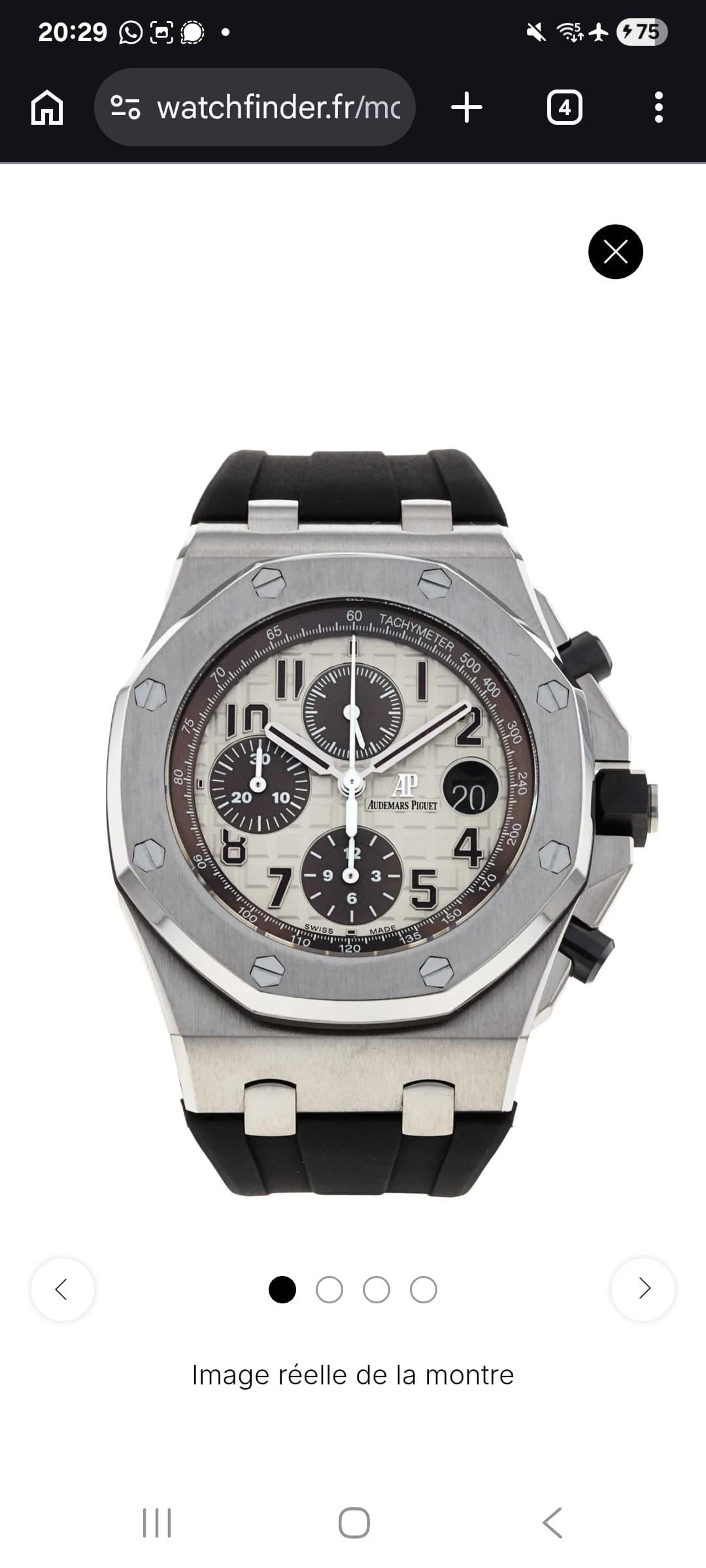Audemars Piguet Royal Oak Offshore Cadran Ivoire Arabe 42mm